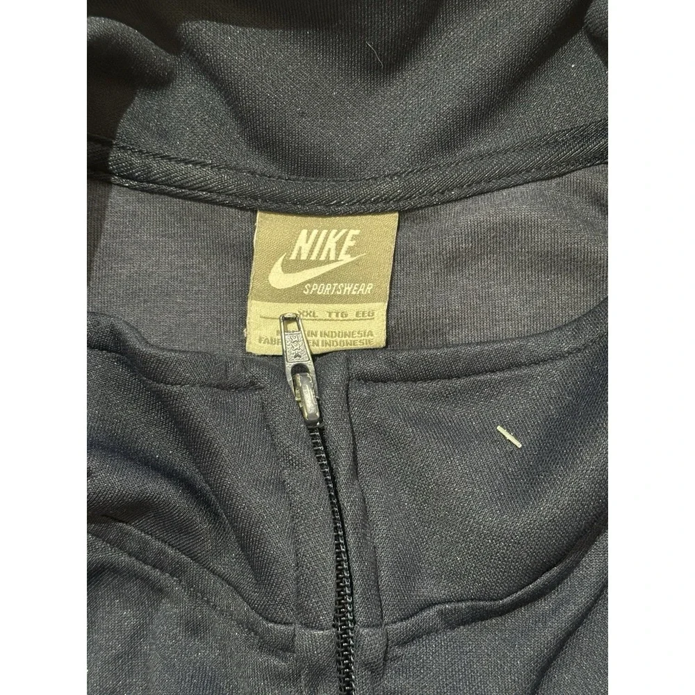 Vintage Y2K Nike Windbreaker Track Jacket Men's XXL Navy Full Zip Mesh Lined 00s